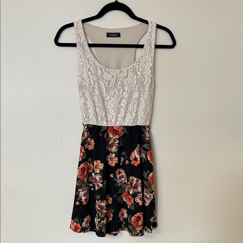Eclipse Lace Floral Mini Dress